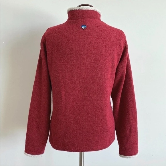 Kuhl Alfpaca Fleece 1/4 Zip Sweater Pullover Red Womens Medium - Picture 2 of 12